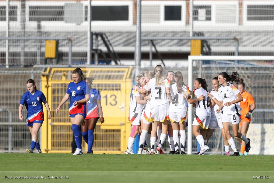 Stadion am Schönbusch, Aschaffenburg, 08.06.2024, sport, action, DFB, Fussball, Juniorinnen, Womens U16, Länderspiel, GER, USA, Deutschland - Bild-ID: 2415182