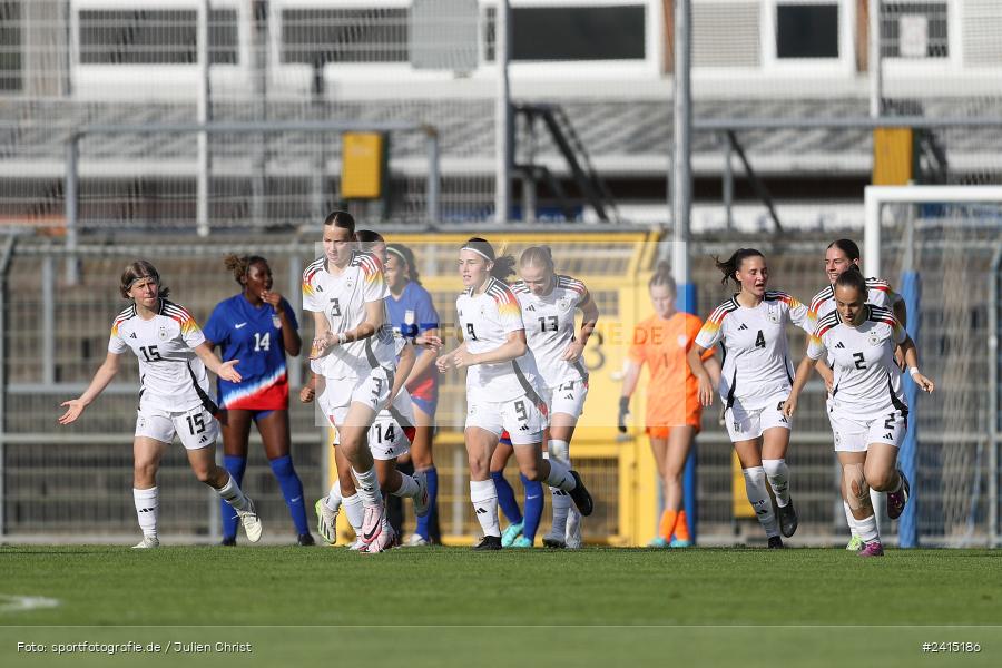 Stadion am Schönbusch, Aschaffenburg, 08.06.2024, sport, action, DFB, Fussball, Juniorinnen, Womens U16, Länderspiel, GER, USA, Deutschland - Bild-ID: 2415186