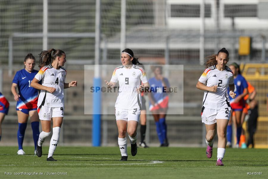 Stadion am Schönbusch, Aschaffenburg, 08.06.2024, sport, action, DFB, Fussball, Juniorinnen, Womens U16, Länderspiel, GER, USA, Deutschland - Bild-ID: 2415187