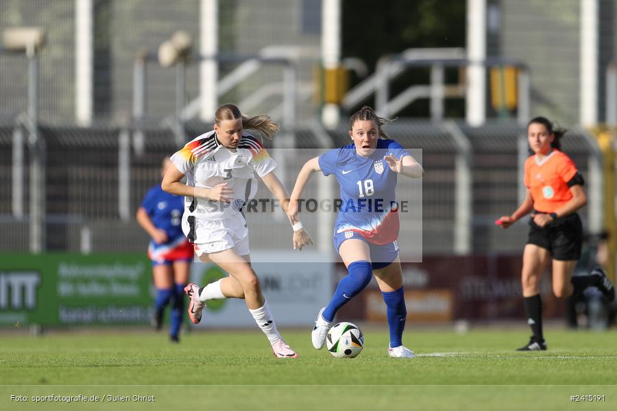 Stadion am Schönbusch, Aschaffenburg, 08.06.2024, sport, action, DFB, Fussball, Juniorinnen, Womens U16, Länderspiel, GER, USA, Deutschland - Bild-ID: 2415191