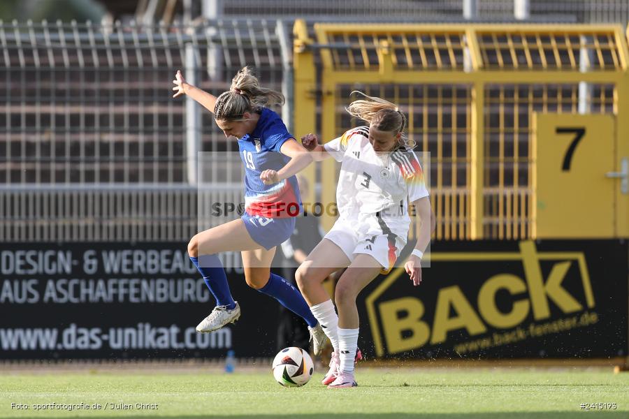Stadion am Schönbusch, Aschaffenburg, 08.06.2024, sport, action, DFB, Fussball, Juniorinnen, Womens U16, Länderspiel, GER, USA, Deutschland - Bild-ID: 2415193