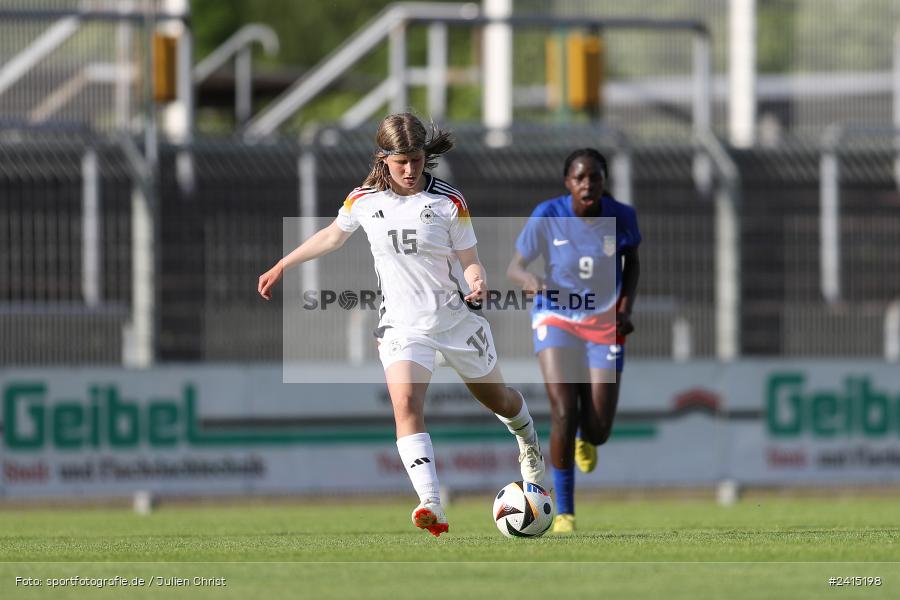 Stadion am Schönbusch, Aschaffenburg, 08.06.2024, sport, action, DFB, Fussball, Juniorinnen, Womens U16, Länderspiel, GER, USA, Deutschland - Bild-ID: 2415198