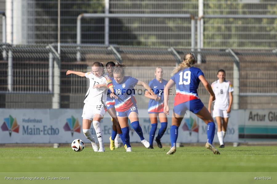 Stadion am Schönbusch, Aschaffenburg, 08.06.2024, sport, action, DFB, Fussball, Juniorinnen, Womens U16, Länderspiel, GER, USA, Deutschland - Bild-ID: 2415204