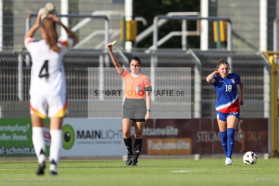 Stadion am Schönbusch, Aschaffenburg, 08.06.2024, sport, action, DFB, Fussball, Juniorinnen, Womens U16, Länderspiel, GER, USA, Deutschland - Bild-ID: 2415207