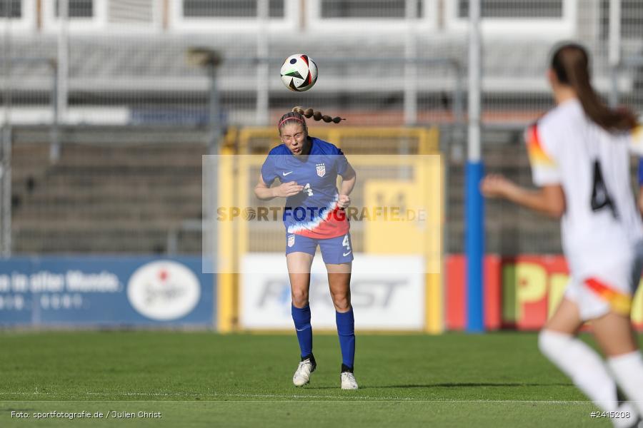 Stadion am Schönbusch, Aschaffenburg, 08.06.2024, sport, action, DFB, Fussball, Juniorinnen, Womens U16, Länderspiel, GER, USA, Deutschland - Bild-ID: 2415208