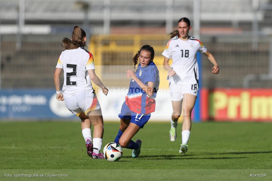 Stadion am Schönbusch, Aschaffenburg, 08.06.2024, sport, action, DFB, Fussball, Juniorinnen, Womens U16, Länderspiel, GER, USA, Deutschland - Bild-ID: 2415209