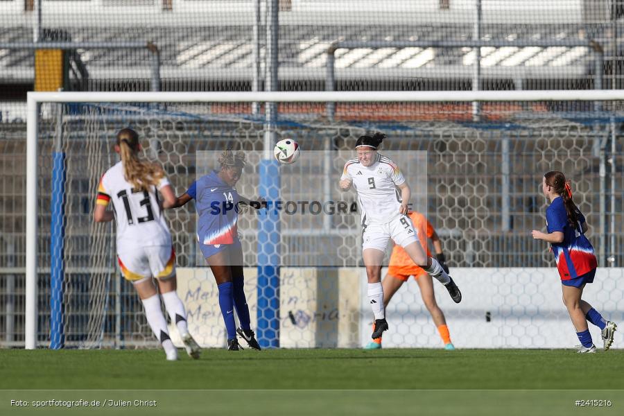 Stadion am Schönbusch, Aschaffenburg, 08.06.2024, sport, action, DFB, Fussball, Juniorinnen, Womens U16, Länderspiel, GER, USA, Deutschland - Bild-ID: 2415216