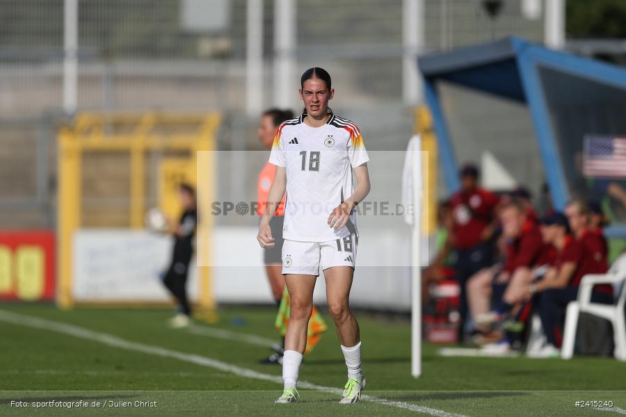 Stadion am Schönbusch, Aschaffenburg, 08.06.2024, sport, action, DFB, Fussball, Juniorinnen, Womens U16, Länderspiel, GER, USA, Deutschland - Bild-ID: 2415240