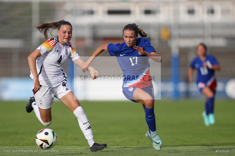 Stadion am Schönbusch, Aschaffenburg, 08.06.2024, sport, action, DFB, Fussball, Juniorinnen, Womens U16, Länderspiel, GER, USA, Deutschland - Bild-ID: 2415260