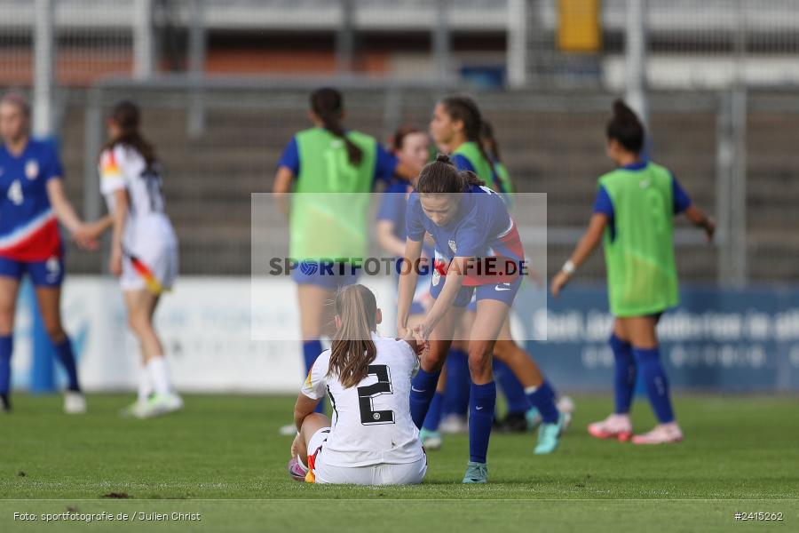Stadion am Schönbusch, Aschaffenburg, 08.06.2024, sport, action, DFB, Fussball, Juniorinnen, Womens U16, Länderspiel, GER, USA, Deutschland - Bild-ID: 2415262