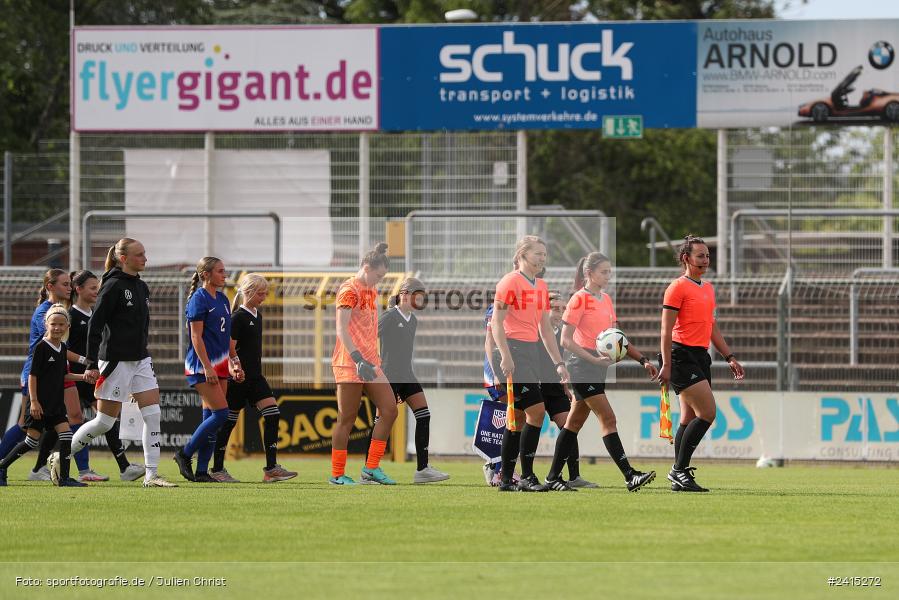Stadion am Schönbusch, Aschaffenburg, 09.06.2024, sport, action, DFB, Fussball, Juniorinnen, Womens U16, Länderspiel, GER, USA, Deutschland - Bild-ID: 2415272