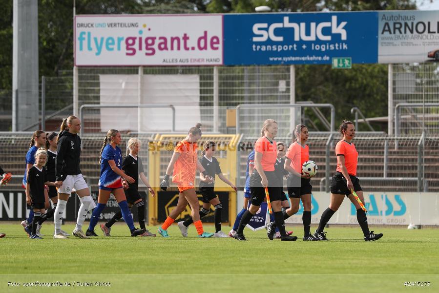 Stadion am Schönbusch, Aschaffenburg, 09.06.2024, sport, action, DFB, Fussball, Juniorinnen, Womens U16, Länderspiel, GER, USA, Deutschland - Bild-ID: 2415273
