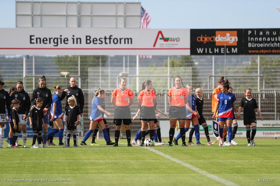 Stadion am Schönbusch, Aschaffenburg, 09.06.2024, sport, action, DFB, Fussball, Juniorinnen, Womens U16, Länderspiel, GER, USA, Deutschland - Bild-ID: 2415277