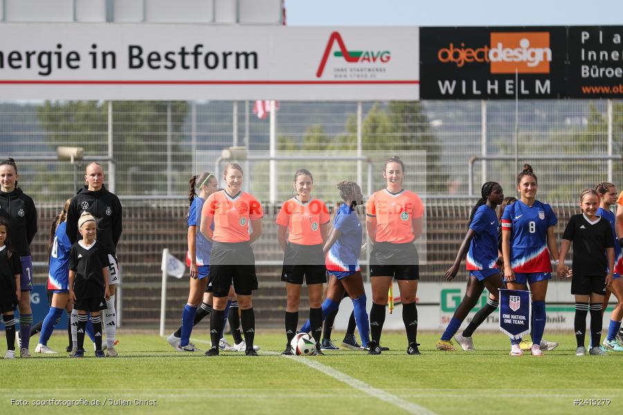 Stadion am Schönbusch, Aschaffenburg, 09.06.2024, sport, action, DFB, Fussball, Juniorinnen, Womens U16, Länderspiel, GER, USA, Deutschland - Bild-ID: 2415279