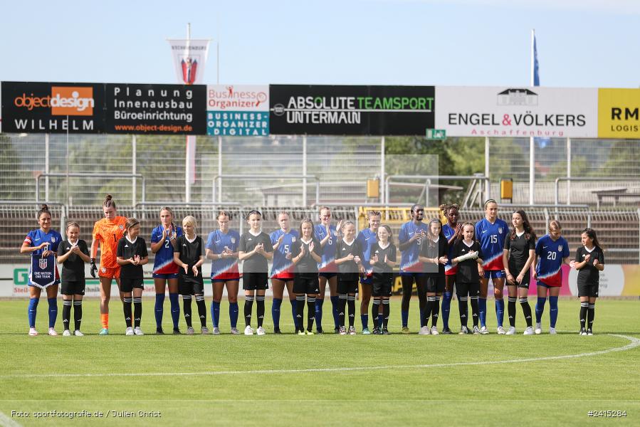 Stadion am Schönbusch, Aschaffenburg, 09.06.2024, sport, action, DFB, Fussball, Juniorinnen, Womens U16, Länderspiel, GER, USA, Deutschland - Bild-ID: 2415284