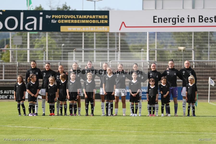 Stadion am Schönbusch, Aschaffenburg, 09.06.2024, sport, action, DFB, Fussball, Juniorinnen, Womens U16, Länderspiel, GER, USA, Deutschland - Bild-ID: 2415287