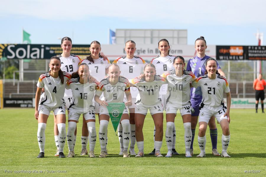 Stadion am Schönbusch, Aschaffenburg, 09.06.2024, sport, action, DFB, Fussball, Juniorinnen, Womens U16, Länderspiel, GER, USA, Deutschland - Bild-ID: 2415289
