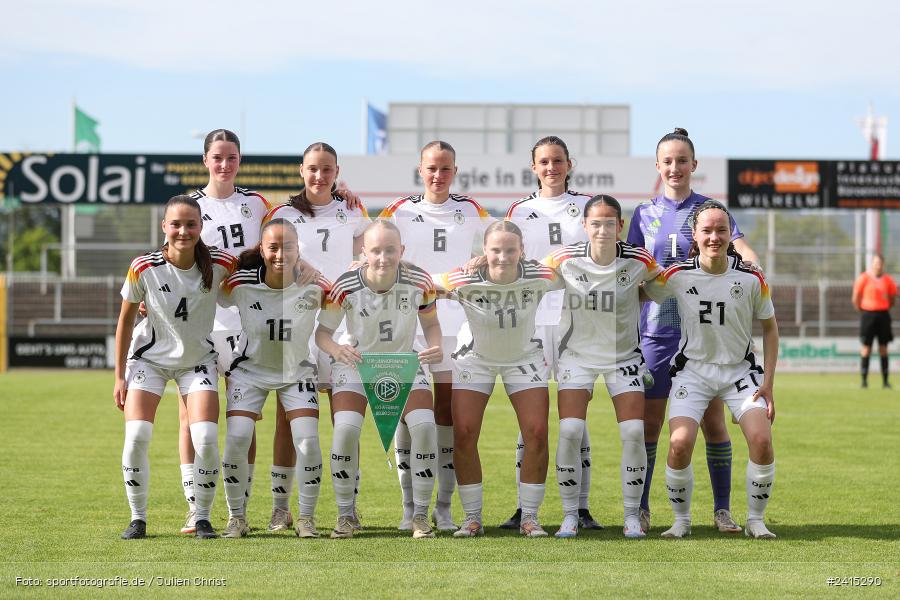 Stadion am Schönbusch, Aschaffenburg, 09.06.2024, sport, action, DFB, Fussball, Juniorinnen, Womens U16, Länderspiel, GER, USA, Deutschland - Bild-ID: 2415290