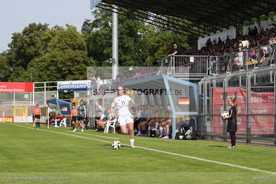 Stadion am Schönbusch, Aschaffenburg, 09.06.2024, sport, action, DFB, Fussball, Juniorinnen, Womens U16, Länderspiel, GER, USA, Deutschland - Bild-ID: 2415295