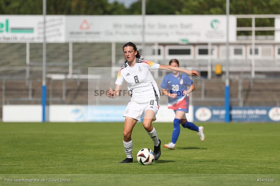 Stadion am Schönbusch, Aschaffenburg, 09.06.2024, sport, action, DFB, Fussball, Juniorinnen, Womens U16, Länderspiel, GER, USA, Deutschland - Bild-ID: 2415303