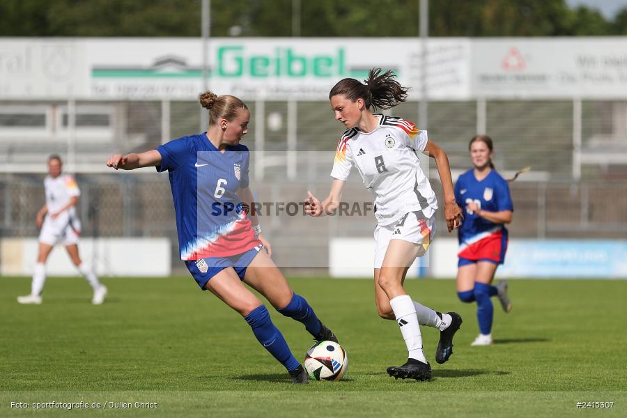 Stadion am Schönbusch, Aschaffenburg, 09.06.2024, sport, action, DFB, Fussball, Juniorinnen, Womens U16, Länderspiel, GER, USA, Deutschland - Bild-ID: 2415307