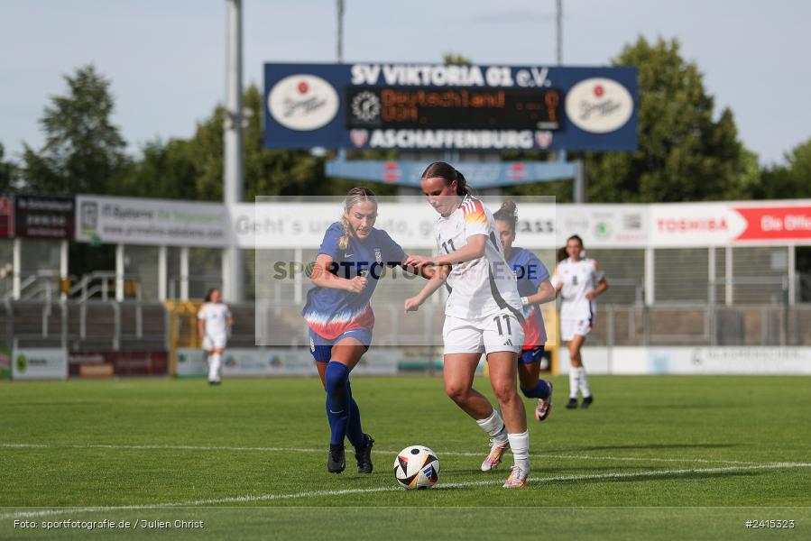Stadion am Schönbusch, Aschaffenburg, 09.06.2024, sport, action, DFB, Fussball, Juniorinnen, Womens U16, Länderspiel, GER, USA, Deutschland - Bild-ID: 2415323