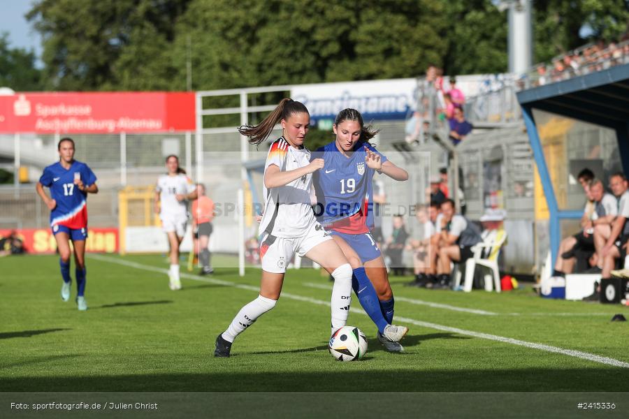 Stadion am Schönbusch, Aschaffenburg, 09.06.2024, sport, action, DFB, Fussball, Juniorinnen, Womens U16, Länderspiel, GER, USA, Deutschland - Bild-ID: 2415336