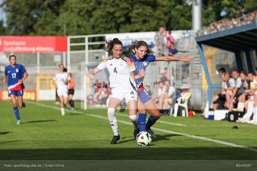 Stadion am Schönbusch, Aschaffenburg, 09.06.2024, sport, action, DFB, Fussball, Juniorinnen, Womens U16, Länderspiel, GER, USA, Deutschland - Bild-ID: 2415337