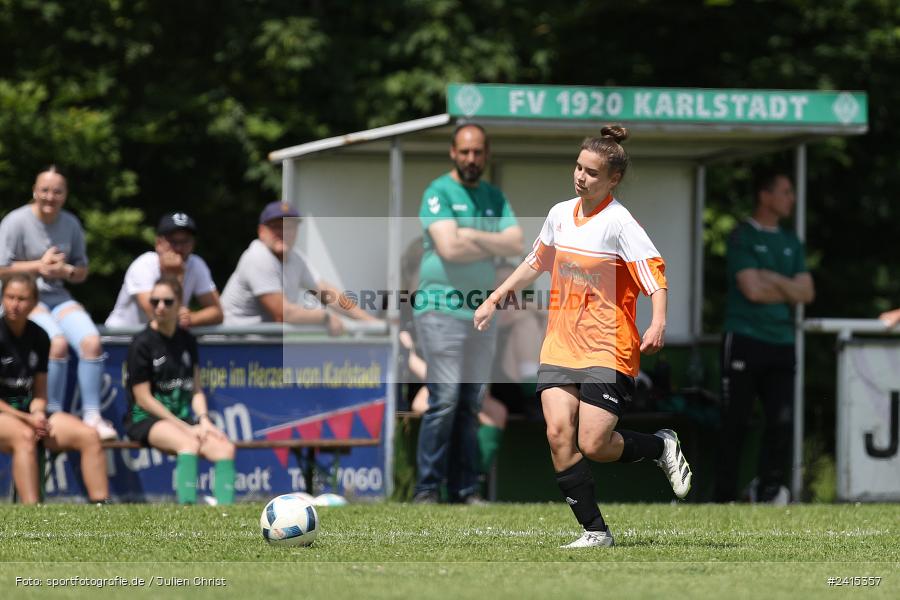 Sportgelände, Karlstadt, 09.06.2024, sport, action, BFV, Fussball, Bezirksliga Frauen 01, FVK, (SG)SV Großwallstadt/Elsenfeld, FV Karlstadt - Bild-ID: 2415357