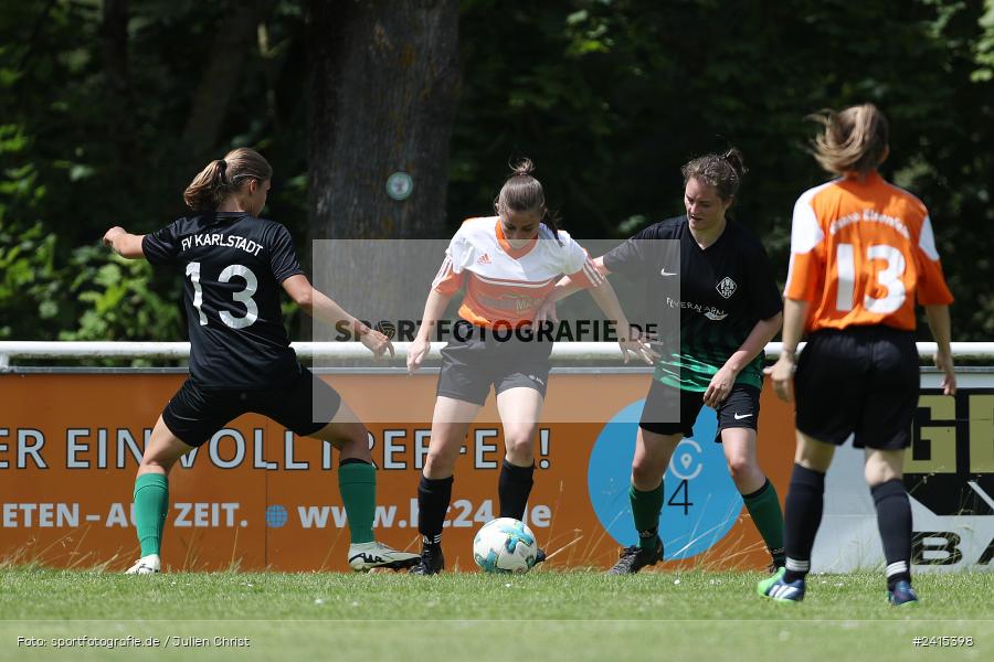 Sportgelände, Karlstadt, 09.06.2024, sport, action, BFV, Fussball, Bezirksliga Frauen 01, FVK, (SG)SV Großwallstadt/Elsenfeld, FV Karlstadt - Bild-ID: 2415398 Sportgelände, Karlstadt, 09.06.2024, sport, action, BFV, Fussball, Bezirksliga Frauen 01, FVK, (SG)SV Großwallstadt/Elsenfeld, FV Karlstadt - Bild-ID: 2415398