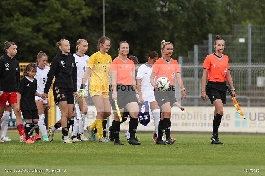 Stadion am Schönbusch, Aschaffenburg, 11.06.2024, sport, action, DFB, Fussball, Juniorinnen, Womens U16, Länderspiel, GER, USA, Deutschland - Bild-ID: 2415425 Stadion am Schönbusch, Aschaffenburg, 11.06.2024, sport, action, DFB, Fussball, Juniorinnen, Womens U16, Länderspiel, GER, USA, Deutschland - Bild-ID: 2415425