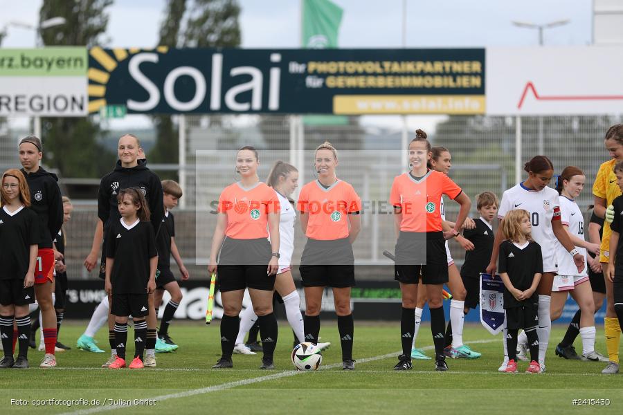 Stadion am Schönbusch, Aschaffenburg, 11.06.2024, sport, action, DFB, Fussball, Juniorinnen, Womens U16, Länderspiel, GER, USA, Deutschland - Bild-ID: 2415430