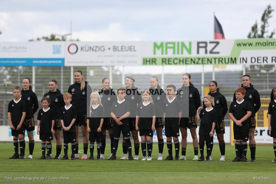 Stadion am Schönbusch, Aschaffenburg, 11.06.2024, sport, action, DFB, Fussball, Juniorinnen, Womens U16, Länderspiel, GER, USA, Deutschland - Bild-ID: 2415432 Stadion am Schönbusch, Aschaffenburg, 11.06.2024, sport, action, DFB, Fussball, Juniorinnen, Womens U16, Länderspiel, GER, USA, Deutschland - Bild-ID: 2415432
