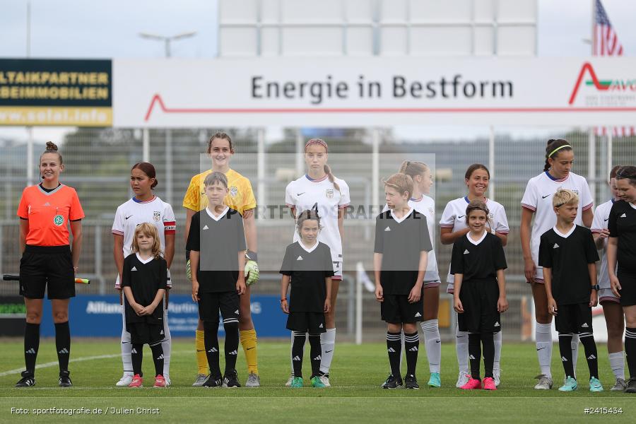 Stadion am Schönbusch, Aschaffenburg, 11.06.2024, sport, action, DFB, Fussball, Juniorinnen, Womens U16, Länderspiel, GER, USA, Deutschland - Bild-ID: 2415434