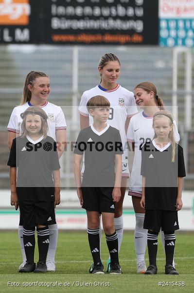 Stadion am Schönbusch, Aschaffenburg, 11.06.2024, sport, action, DFB, Fussball, Juniorinnen, Womens U16, Länderspiel, GER, USA, Deutschland - Bild-ID: 2415438 Stadion am Schönbusch, Aschaffenburg, 11.06.2024, sport, action, DFB, Fussball, Juniorinnen, Womens U16, Länderspiel, GER, USA, Deutschland - Bild-ID: 2415438