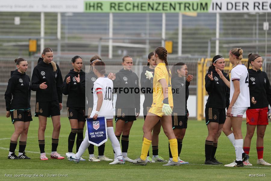 Stadion am Schönbusch, Aschaffenburg, 11.06.2024, sport, action, DFB, Fussball, Juniorinnen, Womens U16, Länderspiel, GER, USA, Deutschland - Bild-ID: 2415443