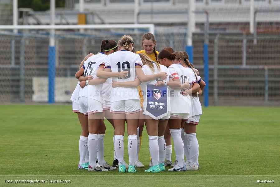 Stadion am Schönbusch, Aschaffenburg, 11.06.2024, sport, action, DFB, Fussball, Juniorinnen, Womens U16, Länderspiel, GER, USA, Deutschland - Bild-ID: 2415448