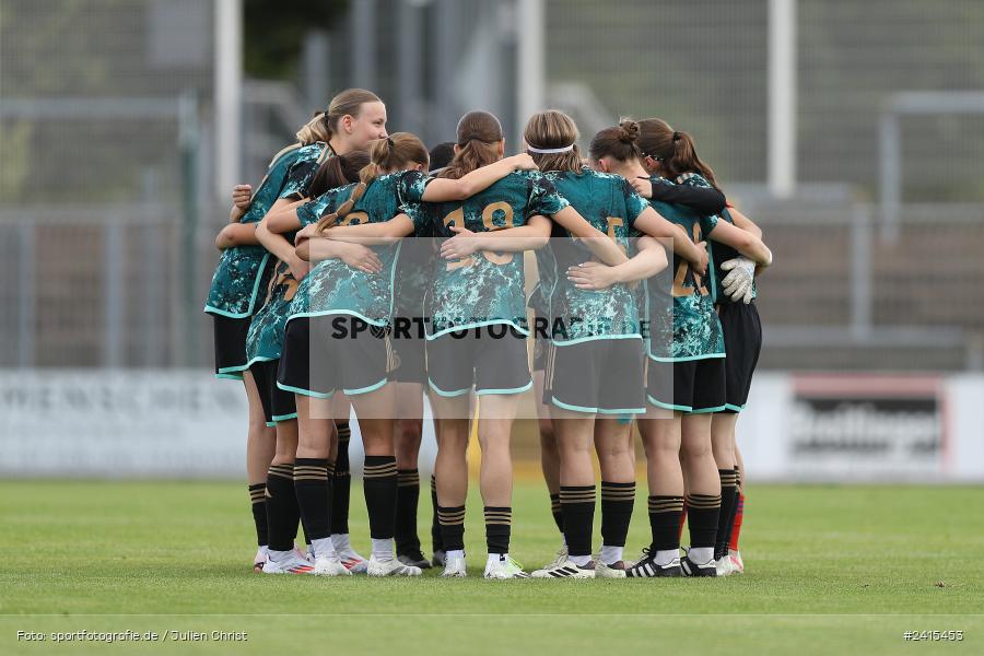 Stadion am Schönbusch, Aschaffenburg, 11.06.2024, sport, action, DFB, Fussball, Juniorinnen, Womens U16, Länderspiel, GER, USA, Deutschland - Bild-ID: 2415453 Stadion am Schönbusch, Aschaffenburg, 11.06.2024, sport, action, DFB, Fussball, Juniorinnen, Womens U16, Länderspiel, GER, USA, Deutschland - Bild-ID: 2415453