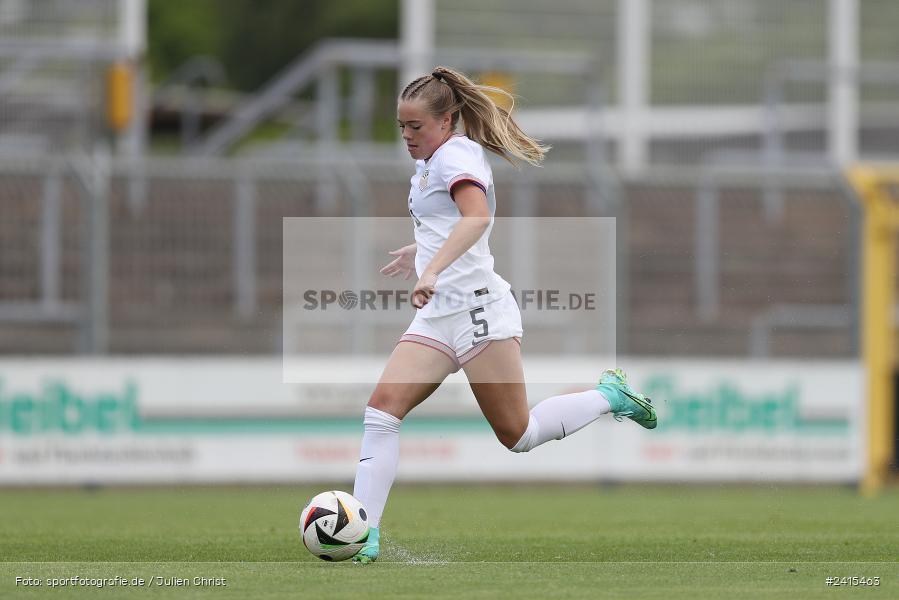 Stadion am Schönbusch, Aschaffenburg, 11.06.2024, sport, action, DFB, Fussball, Juniorinnen, Womens U16, Länderspiel, GER, USA, Deutschland - Bild-ID: 2415463 Stadion am Schönbusch, Aschaffenburg, 11.06.2024, sport, action, DFB, Fussball, Juniorinnen, Womens U16, Länderspiel, GER, USA, Deutschland - Bild-ID: 2415463