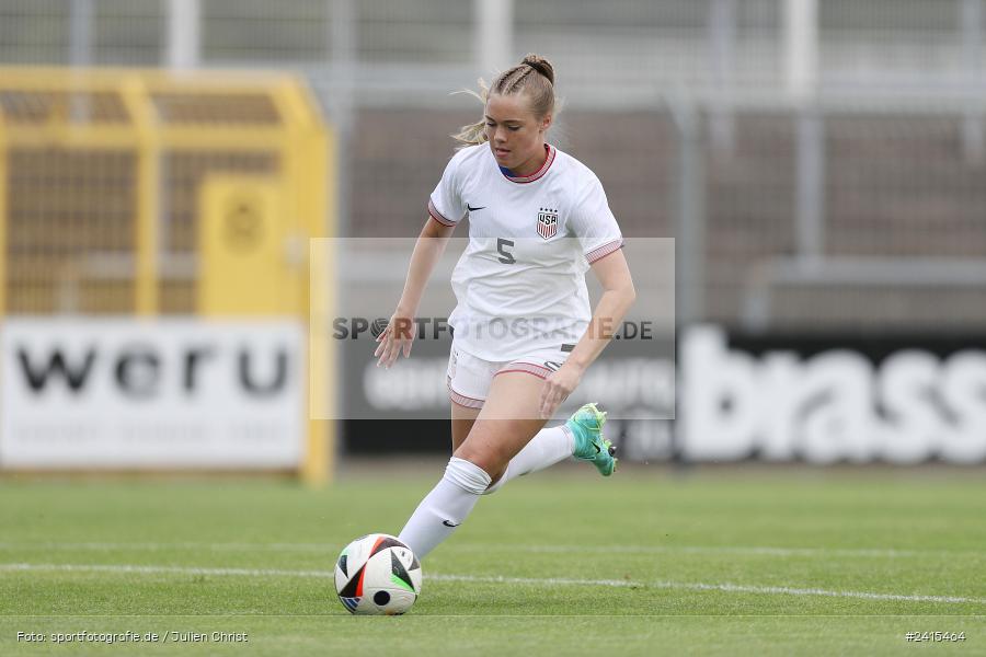 Stadion am Schönbusch, Aschaffenburg, 11.06.2024, sport, action, DFB, Fussball, Juniorinnen, Womens U16, Länderspiel, GER, USA, Deutschland - Bild-ID: 2415464 Stadion am Schönbusch, Aschaffenburg, 11.06.2024, sport, action, DFB, Fussball, Juniorinnen, Womens U16, Länderspiel, GER, USA, Deutschland - Bild-ID: 2415464