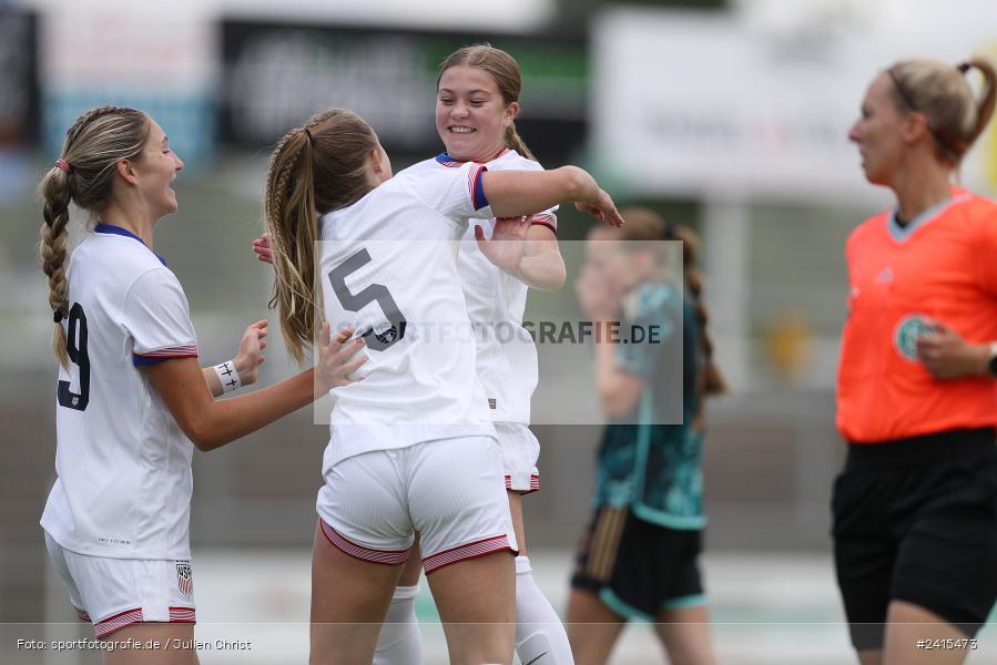 Stadion am Schönbusch, Aschaffenburg, 11.06.2024, sport, action, DFB, Fussball, Juniorinnen, Womens U16, Länderspiel, GER, USA, Deutschland - Bild-ID: 2415473 Stadion am Schönbusch, Aschaffenburg, 11.06.2024, sport, action, DFB, Fussball, Juniorinnen, Womens U16, Länderspiel, GER, USA, Deutschland - Bild-ID: 2415473