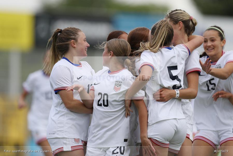 Stadion am Schönbusch, Aschaffenburg, 11.06.2024, sport, action, DFB, Fussball, Juniorinnen, Womens U16, Länderspiel, GER, USA, Deutschland - Bild-ID: 2415479