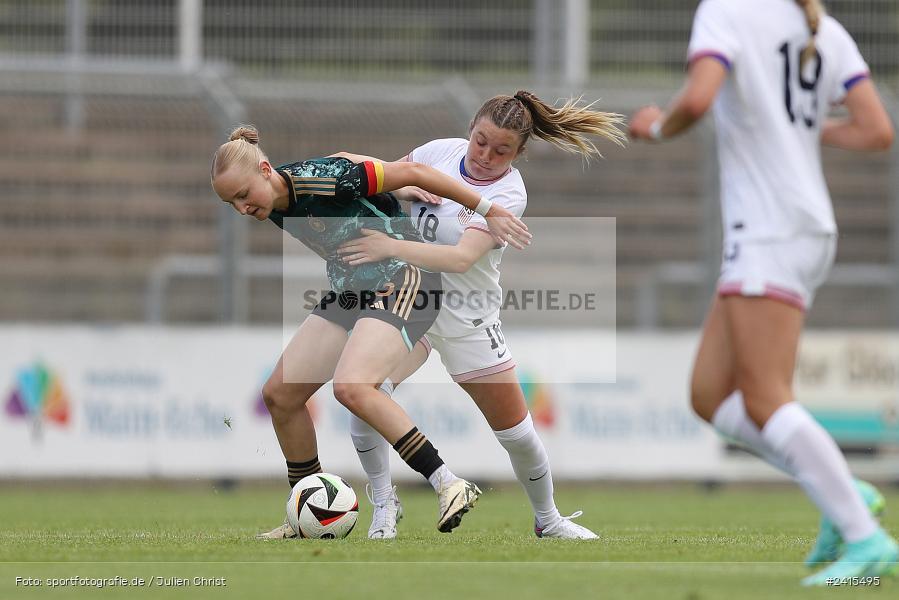 Stadion am Schönbusch, Aschaffenburg, 11.06.2024, sport, action, DFB, Fussball, Juniorinnen, Womens U16, Länderspiel, GER, USA, Deutschland - Bild-ID: 2415495