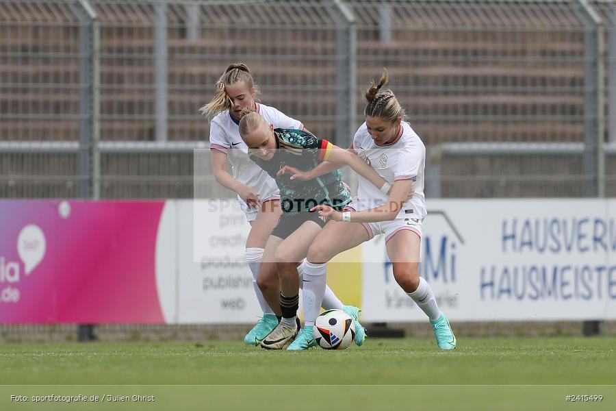 Stadion am Schönbusch, Aschaffenburg, 11.06.2024, sport, action, DFB, Fussball, Juniorinnen, Womens U16, Länderspiel, GER, USA, Deutschland - Bild-ID: 2415499