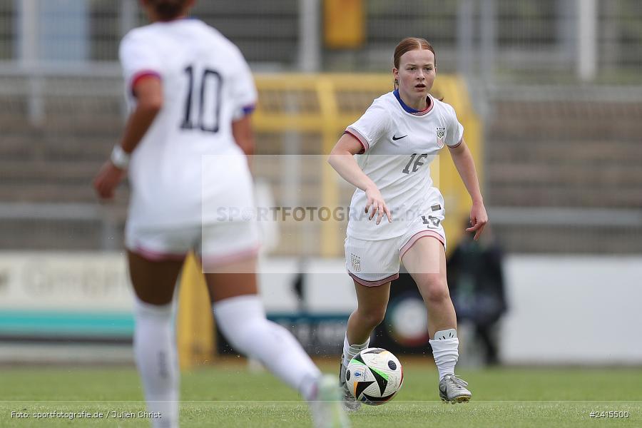 Stadion am Schönbusch, Aschaffenburg, 11.06.2024, sport, action, DFB, Fussball, Juniorinnen, Womens U16, Länderspiel, GER, USA, Deutschland - Bild-ID: 2415500