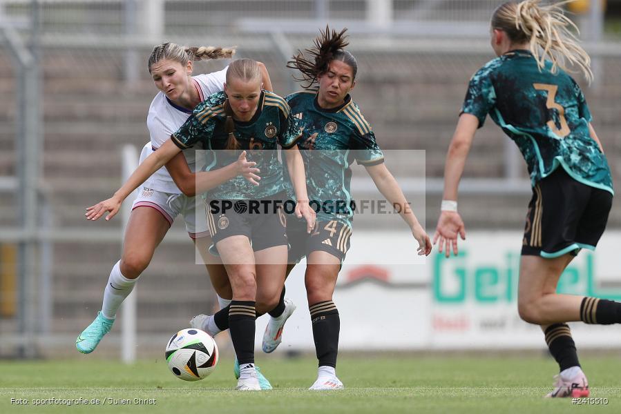 Stadion am Schönbusch, Aschaffenburg, 11.06.2024, sport, action, DFB, Fussball, Juniorinnen, Womens U16, Länderspiel, GER, USA, Deutschland - Bild-ID: 2415510