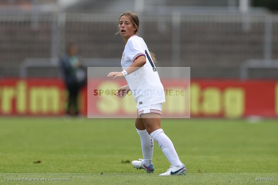 Stadion am Schönbusch, Aschaffenburg, 11.06.2024, sport, action, DFB, Fussball, Juniorinnen, Womens U16, Länderspiel, GER, USA, Deutschland - Bild-ID: 2415520 Stadion am Schönbusch, Aschaffenburg, 11.06.2024, sport, action, DFB, Fussball, Juniorinnen, Womens U16, Länderspiel, GER, USA, Deutschland - Bild-ID: 2415520