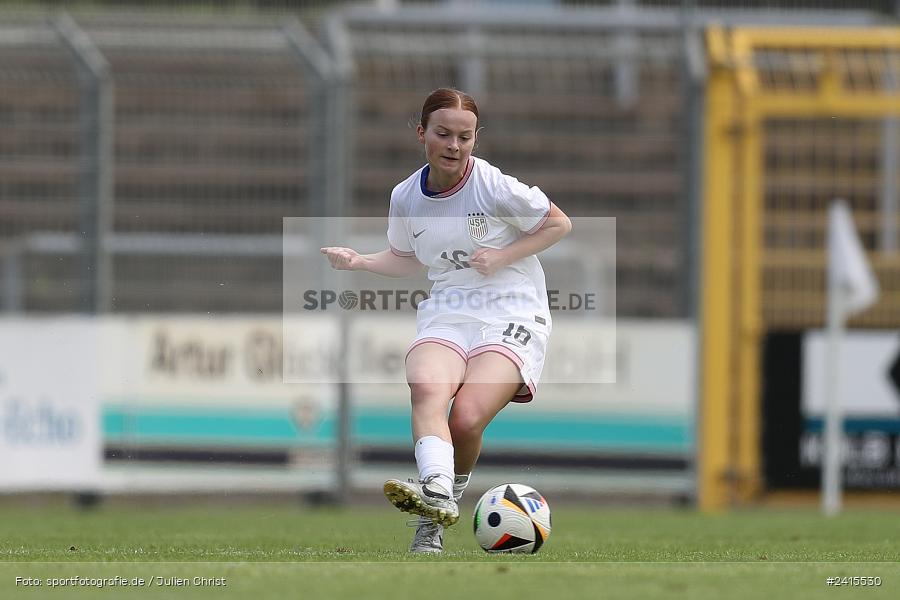 Stadion am Schönbusch, Aschaffenburg, 11.06.2024, sport, action, DFB, Fussball, Juniorinnen, Womens U16, Länderspiel, GER, USA, Deutschland - Bild-ID: 2415530
