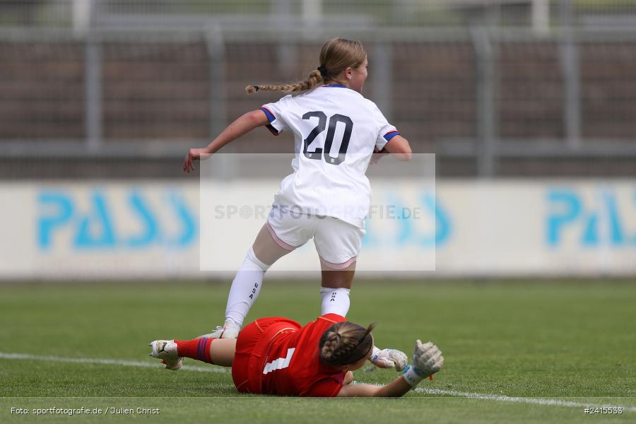 Stadion am Schönbusch, Aschaffenburg, 11.06.2024, sport, action, DFB, Fussball, Juniorinnen, Womens U16, Länderspiel, GER, USA, Deutschland - Bild-ID: 2415533