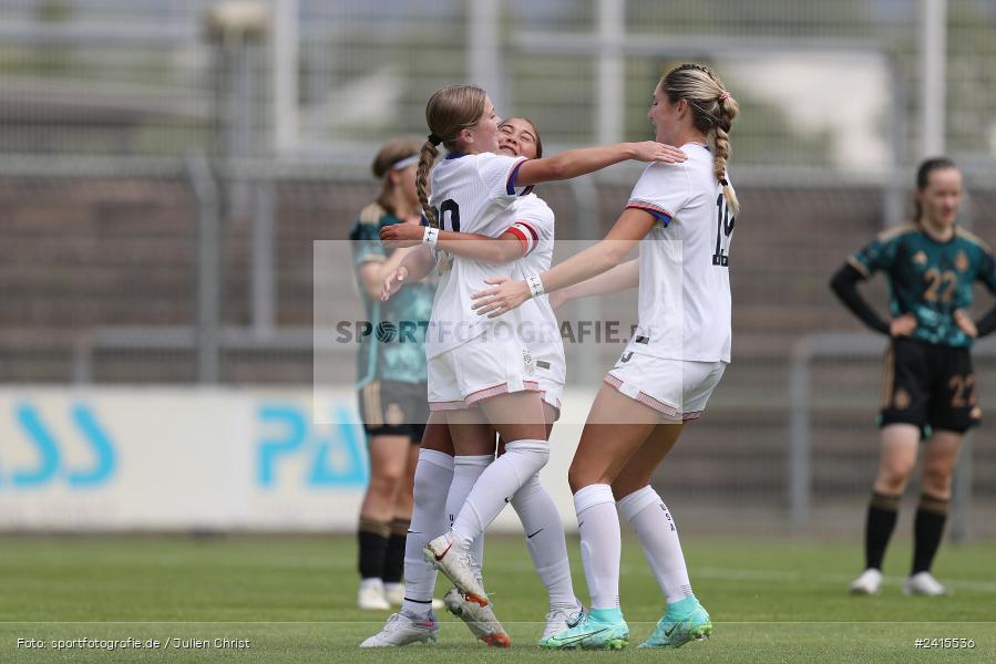 Stadion am Schönbusch, Aschaffenburg, 11.06.2024, sport, action, DFB, Fussball, Juniorinnen, Womens U16, Länderspiel, GER, USA, Deutschland - Bild-ID: 2415536